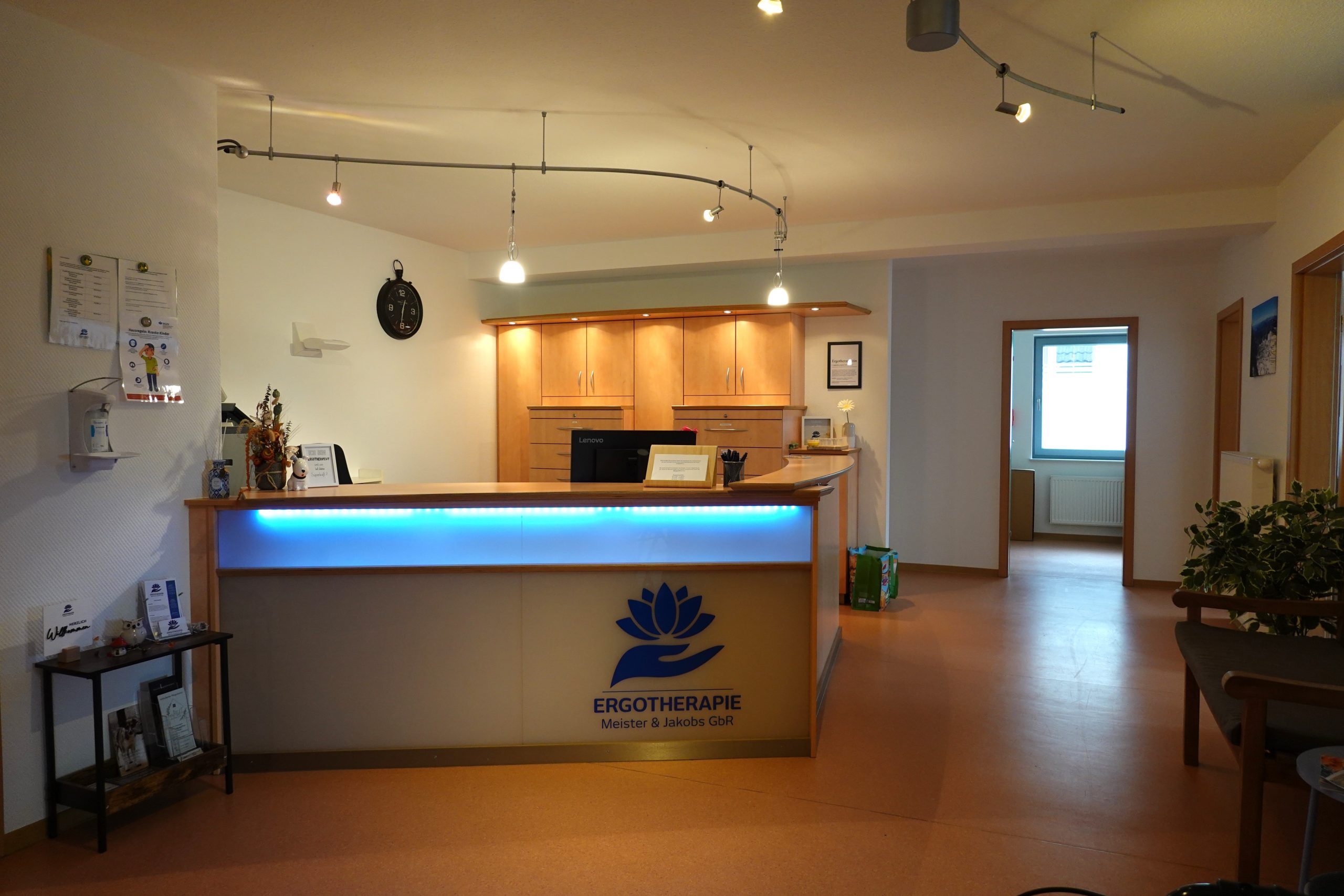 Empfang der Ergotherapie Praxis Meister & Jakobs in Weyerbusch